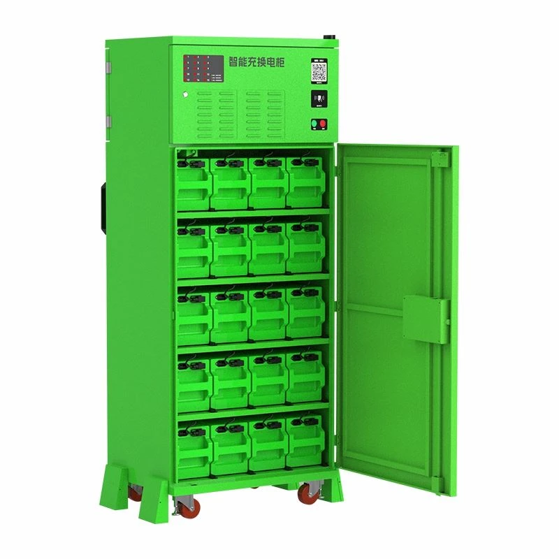 Gabinete de intercambio de baterías inteligente de 20 compartimentos para vehículos eléctricos
